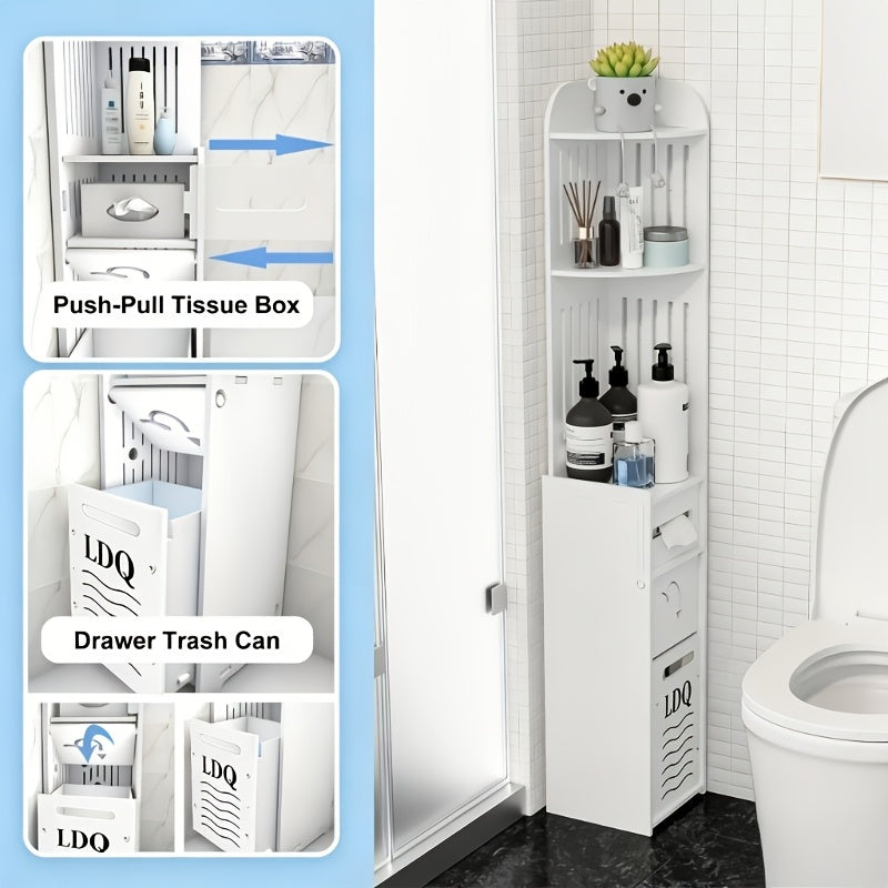[Ideal Holiday Gift] This Large-Capacity, Multi-Functional Corner Bathroom Vanity Is Easy To Assemble, Saves Space, And Provides Ample Storage For Toiletries. Suitable For Bathrooms, Kitchens, And Bedrooms. It Makes A Wonderful Home Decoration And An Idea