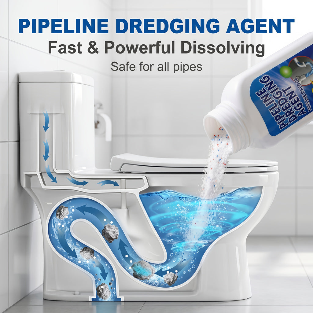 1pc/2pcs/4pcs/6pcs Powerful Drain Cleaner Powder, Pipe Unclogging Solution For Kitchen & Bathroom, Quickly Dissolves Hair & Grease, Deodorizes And Prevents Blockages