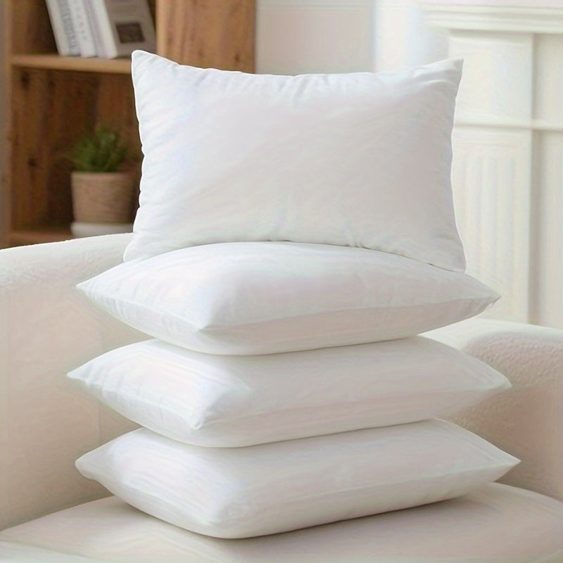 4pcs High Quality Fluffy Square Pillow Cores With Zipper - Plump Stuffer Cushion Inserts, Ideal For Sofa, Bed & Patio Cushion Fillings, Perfect For Outdoor/Indoor.Easy To Clean, 5 Sizes Are Available, Machine Washable.Great Family Gift Choice