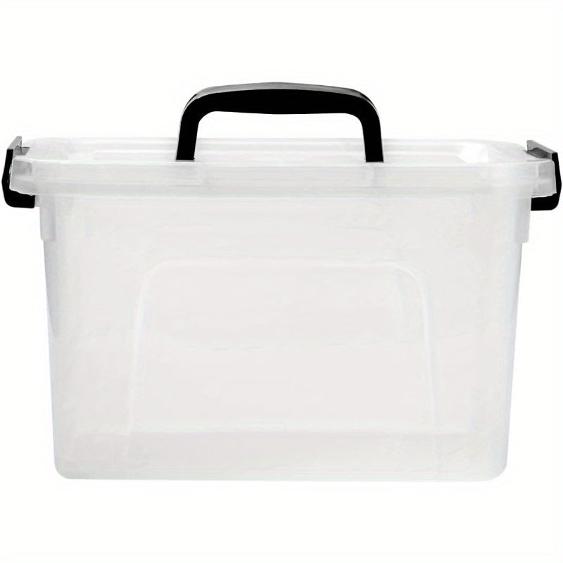 3/6-Pack Clear Plastic Storage Boxes With Locking Latches, Stackable Organizer Containers For Home Office Closet Organization, Heavy-Duty & Space-Saving Bins, 6QT Multipurpose Lockable Design, The Best Gifts For Thanksgiving And Christmas