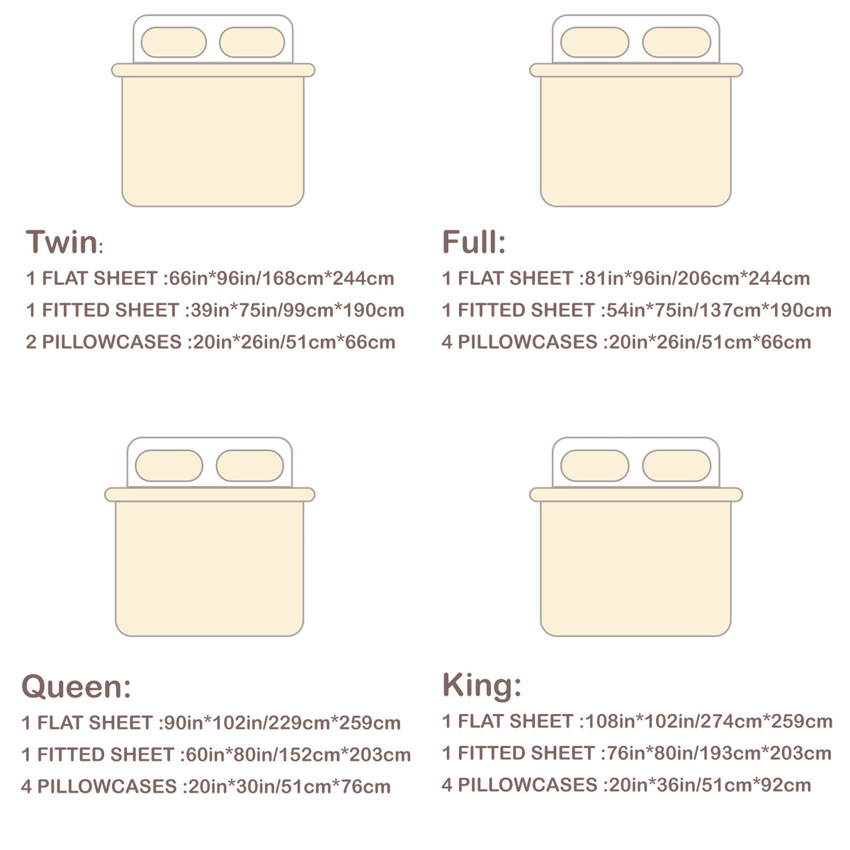 Hotel Grade 6 Piece Breathable Sheets Set 18" Deep Pockets - Easy Fit Twin Full Queen King Bed Sheets & Pillowcases, Microfiber, 100 GSM, All-Season Comfort, Machine Washable, Solid Color Bedding Accessories, Smooth Texture, Microfiber Fabric