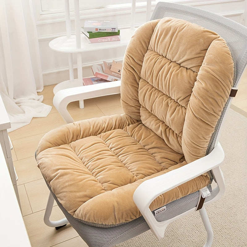 1pc, Thick And Comfortable Cushion, Office Chair Cushion, Lumbar Support And Backrest Cushion for Prolonged Sitting, Multiple Colors Available. Suitable for Daily Use In Offices, Homes, And Living Rooms, A Must-have for Home Decoration