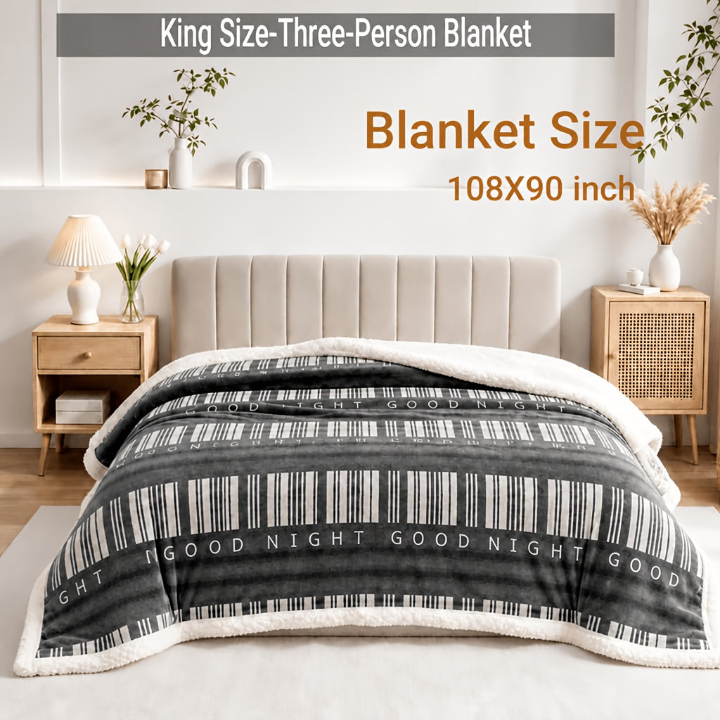 Heavyweight Bed Blanket, High Quality Luxury Fall Blankets, Machine Washable King Size Blanket, Gravity Blanket For Sofa Cover, Blanket For Sofa, Dormitory And Bedroom Cozy Bedding, Fall Room And Bedroom Decor, Halloween Gifts