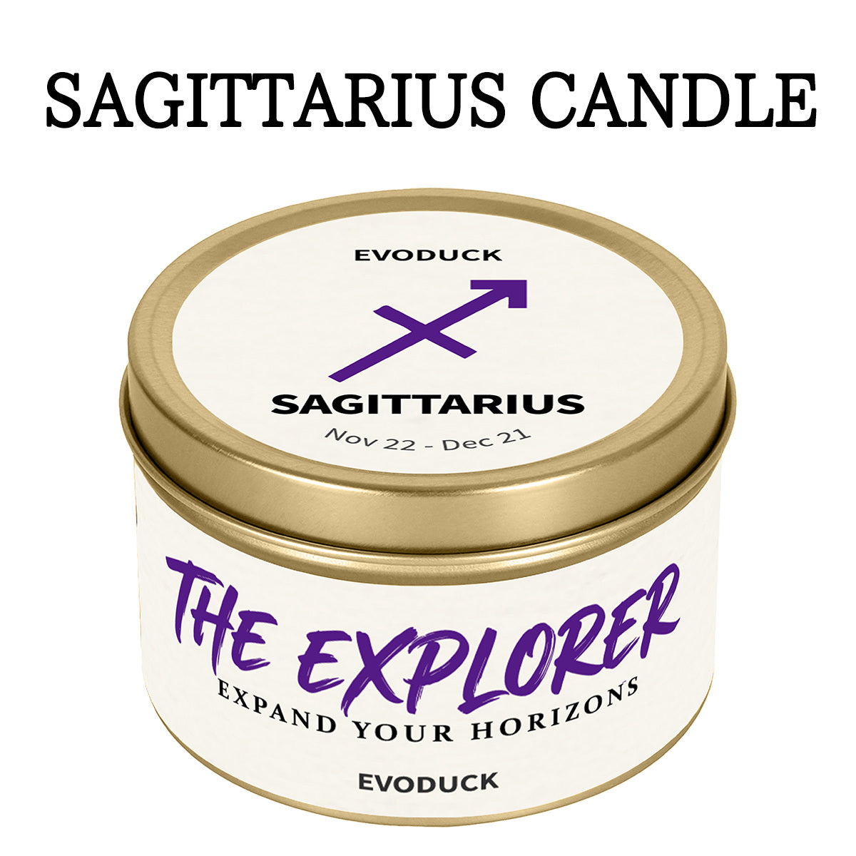 EVODUCK Scorpio Zodiac Candle with Hidden Pendant And Real Crystal Inside - Intense Scented Soy Wax for Late Night Reading Ambiance - Cool Valentine'S Day Birthday Present for Girlfriend Wife Women Lover - Spiritual Mystery Home Fragrance Gift