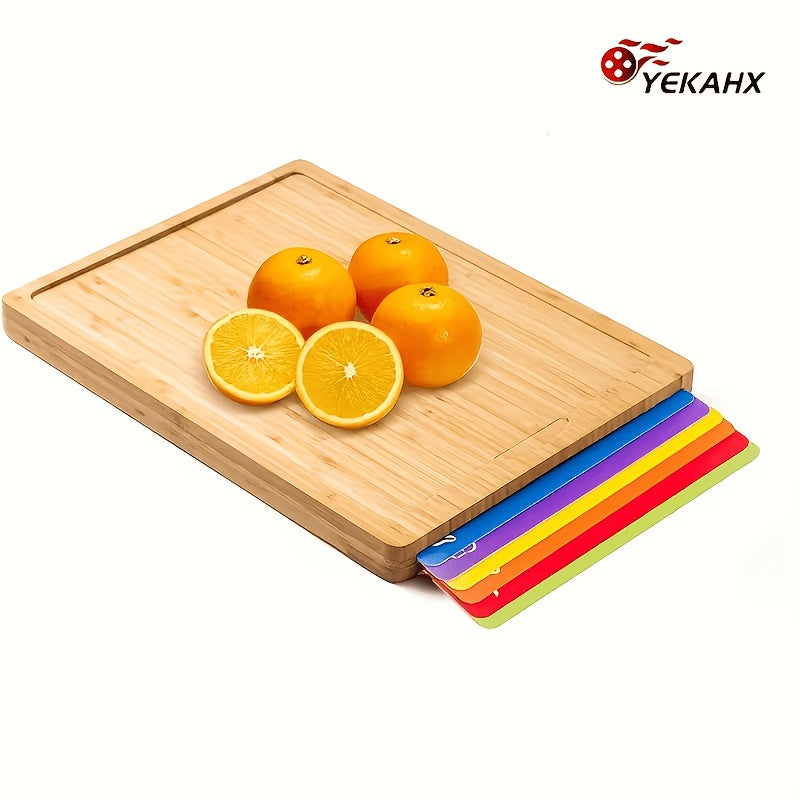 1/7pcs Bamboo Cutting Boards for Kitchen, Cheese Platter for Meat, Cheese, Bread, Vegetables, Fruits Perfect Kitchen Gadget for Home, Dormitory, Gifts for Family And Friends