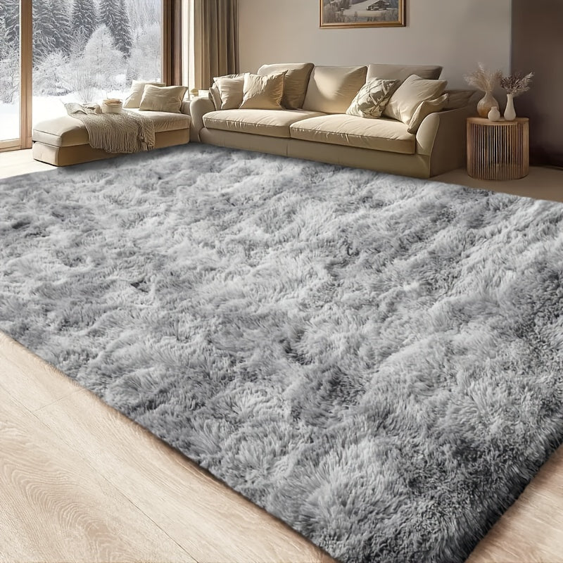 Fluffy Bedroom Carpet Shaggy Fuzzy Grey Soft Rugs for Bedroom Plush Rug Thick Area Rugs for Living Room Cute Room Decor