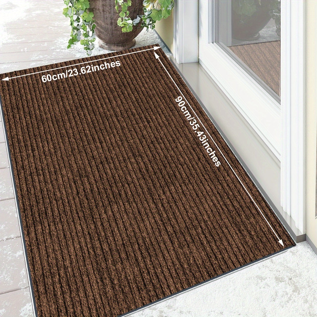 Entryway Mat, Indoor Door Mat Entrance, Non Slip Peel And Stick Low Profile Doormat, Entry Mat Door Mats Indoor, Front Door Mat Inside Door Mat Non Slip, Washable Door Mat, Easy to Clean Doormat, Floor Mat for Entryway