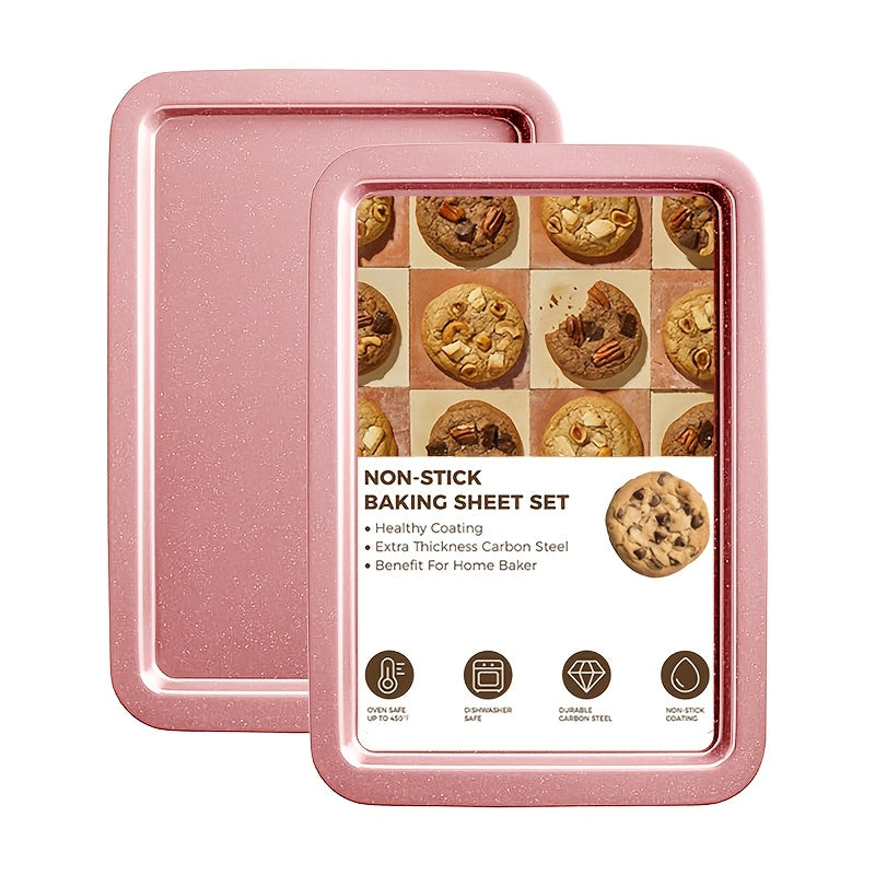 2/6/7/8/12/16/18pcs Nonstick Baking Pans Set Kitchen Baking Sheets Oven Bakeware Sets Round/Square Cake Pan Muffin Pan, Loaf Pan, Roast Pan, Cookie Sheet Baking Supplies Grey Measuring Spoon Scraper Rack Whisks Bread Bag Muffin Cups Spatulas