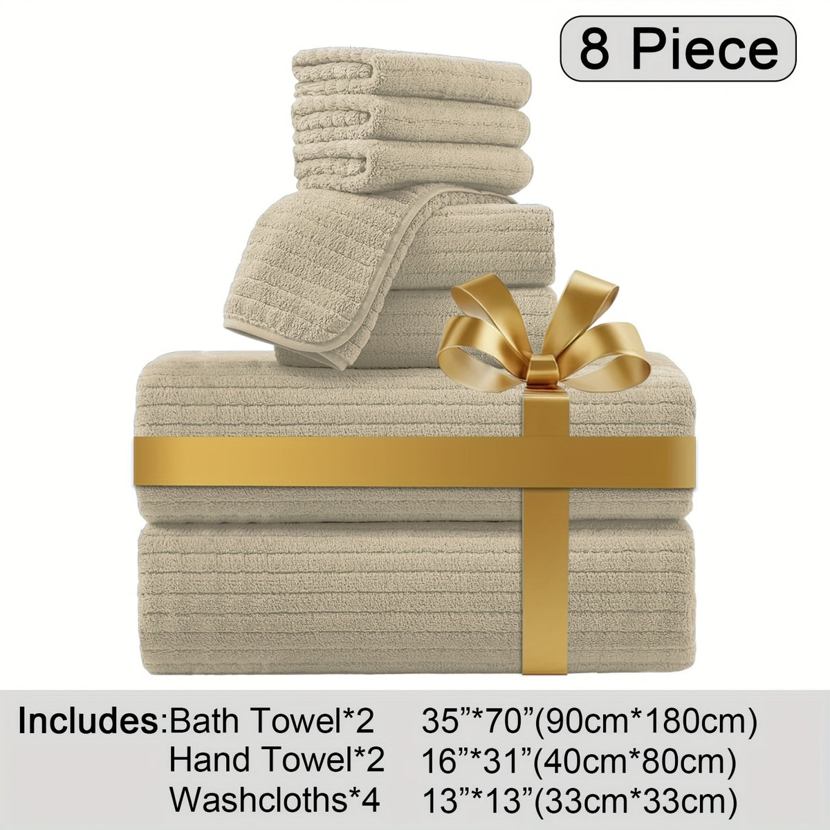 Oversized Bath Towels Set, Extra Large Towel Microfiber Soft XL Bath Sheet Super Absorbent Bathroom Towels Set Quick Dry Plus Size Shower Towels for Family Hotel, Wash Cloths
