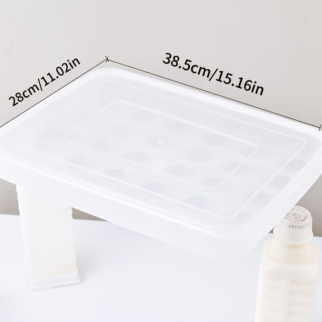 Easter Deviled Egg Tray, 30 Compartments with a Flip-Top Lid Mayonnaise Container - Heavy-Duty Rectangular Storage Box, a Space-Saving Organizer for The Fridge And Pantry