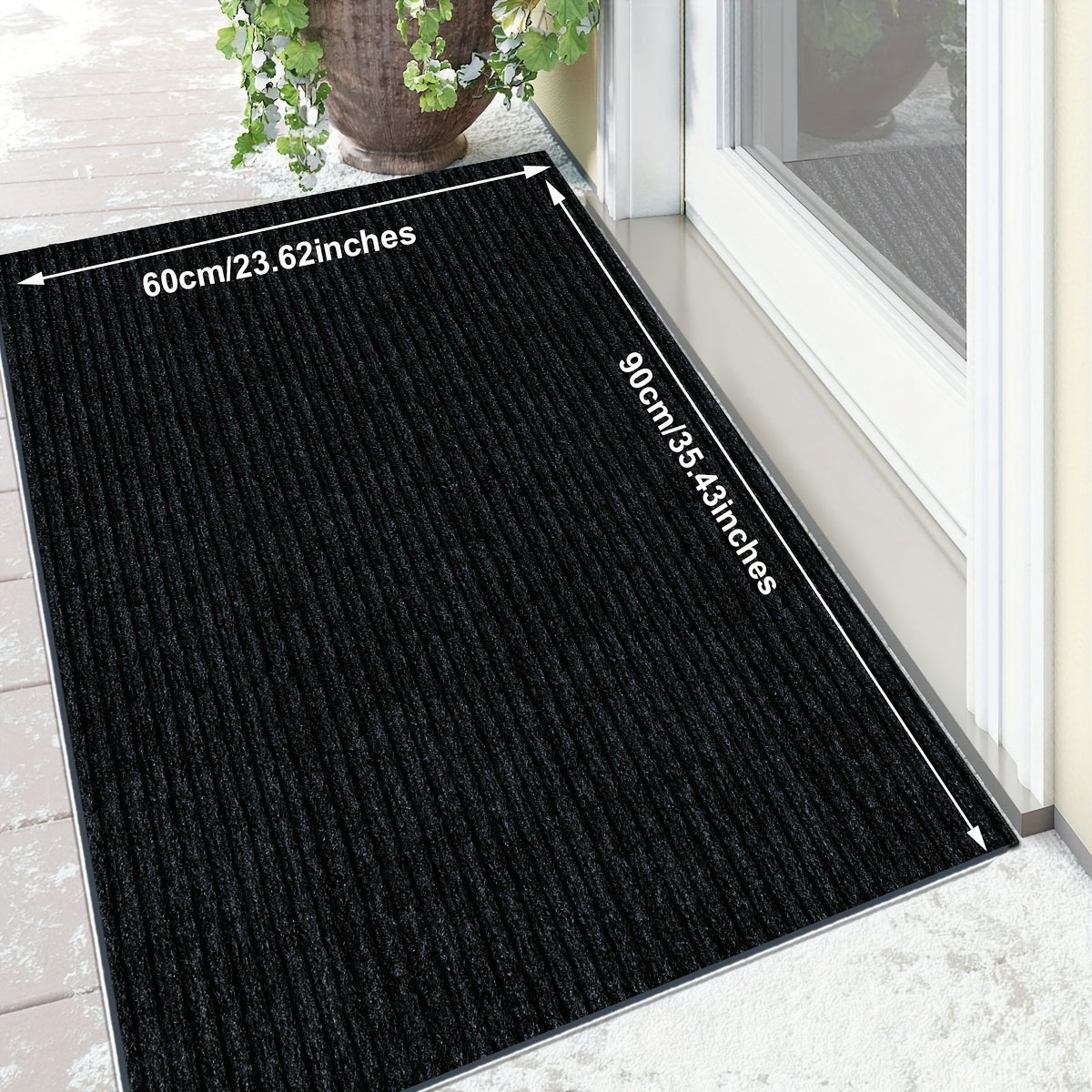 Entryway Mat, Indoor Door Mat Entrance, Non Slip Peel And Stick Low Profile Doormat, Entry Mat Door Mats Indoor, Front Door Mat Inside Door Mat Non Slip, Washable Door Mat, Easy to Clean Doormat, Floor Mat for Entryway