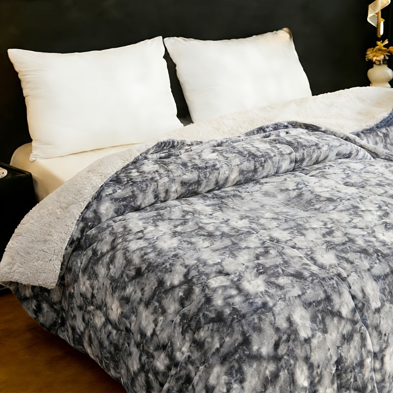 2/3 Pc Sherpa Fleece Blanket for Sofa and Bed, Extra Thick Plush Microfiber, Lightweight Reversible Soft Cozy Warm Luxury Bed Blanket, Single Double Bed Size
