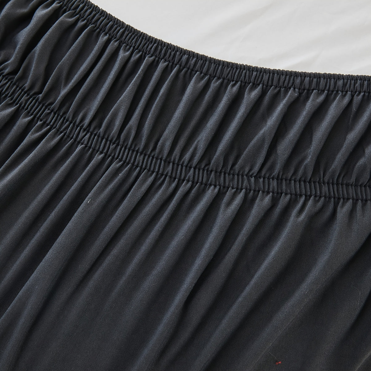 Wrap Around Dust Ruffle Bed Skirt - Fashionable & Long-lasting with Double Elastic Belts - Made for Various Size Beds with 15 Inch Tailored Drop - Easy Fit Adjustable Elastic Strap - Pleated Bedskirt with Brushed Fabric - Wrinkle Free, Machine Wash