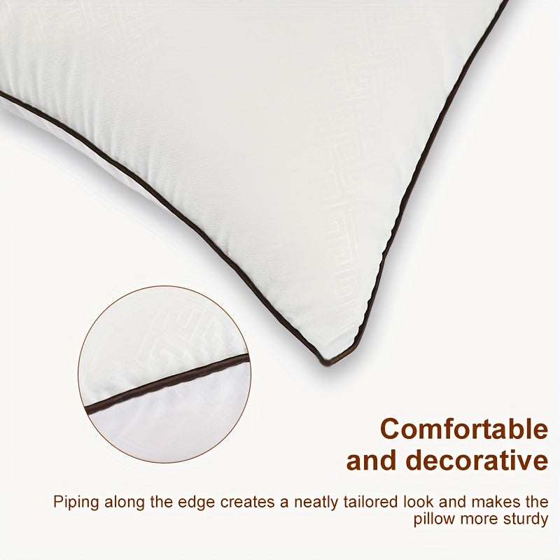 4/2pcs Soft Hotel Series Pillow, Sleep Pillow, Super Rebound, Standard Size Cooling Pillow, Suitable for Lying Down, Prone Or Side Lying, Super Soft Down Replacement for Microfiber Filled Pillows, Women'S Gift, Christmas Gift