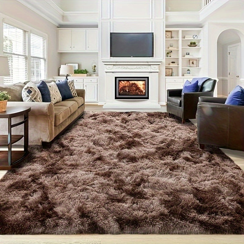 Extra Large Shaggy Rug Suitable for Living Room & Bedroom - Soft with PVC Backing, Machine Washable Anti-Slip Floor Mat, Modern Fluffy Floor Suitable for Christmas, for Decor, Use, Large Rectangular