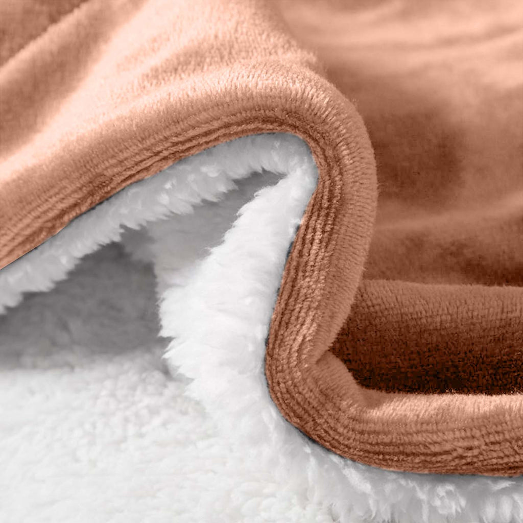 480GSM Heavy Sherpa Fleece Blanket – Double-Sided Warm Throw for Couch, Bed, Office and Travel, Reversible All Season Comfort, Room & Sofa Decoration, Holiday Gift, Sofa Blankets