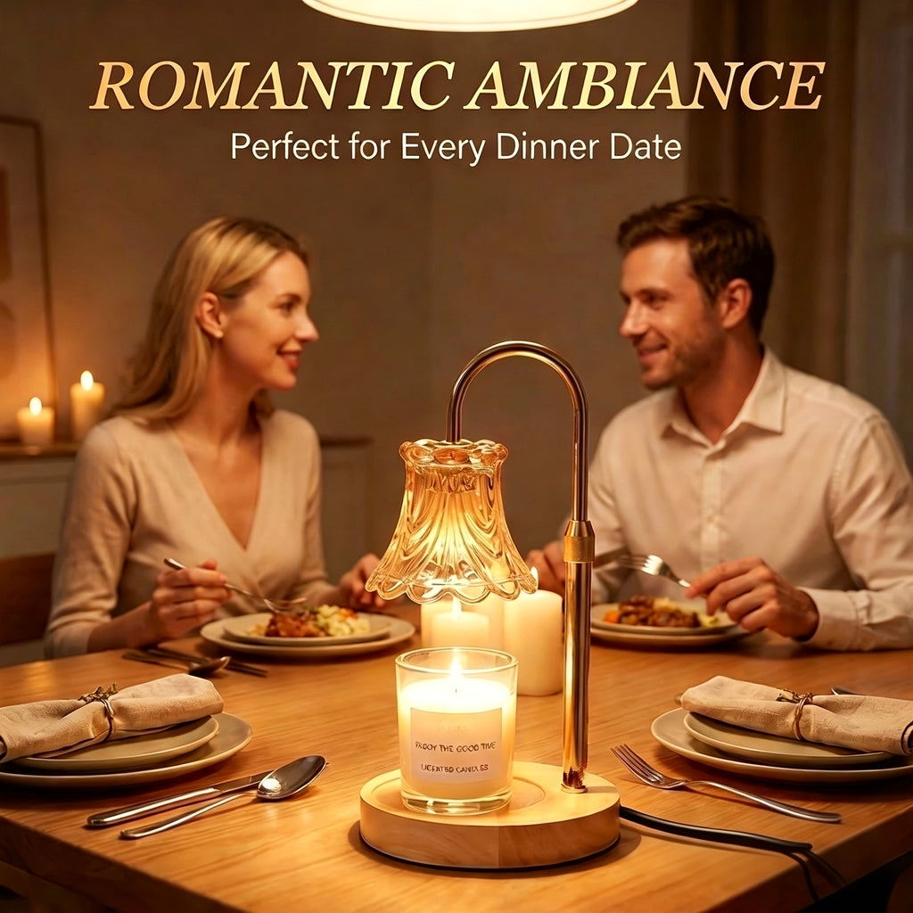 2-Pack Flower Candle Warmer Lamp, Adjustable Height, With Timer Dimmer, Room Decor Wax Melt Warmer For Scented Wax, Gift For Mom (no Bulb Included)