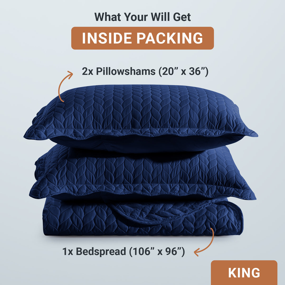 Lightweight Quilted Bedspread – Soft and Breathable Quilt Set, All Season Microfiber Bedding, Modern Style Soft Bedding Set, Twin, Full / Queen, King Sizes, Machine Washable Halloween Christmas