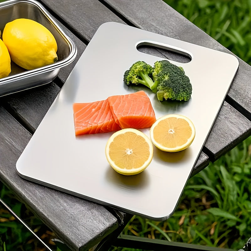 2026 Titanium Cutting Board for Kitchen, Premium Cutting Board, New Upgrade 100% Pure Titanium Cutting Boards for Kitchen, Large Cutting Board(14"Lx10"W), Double Sided Durable Metal Cutting Board