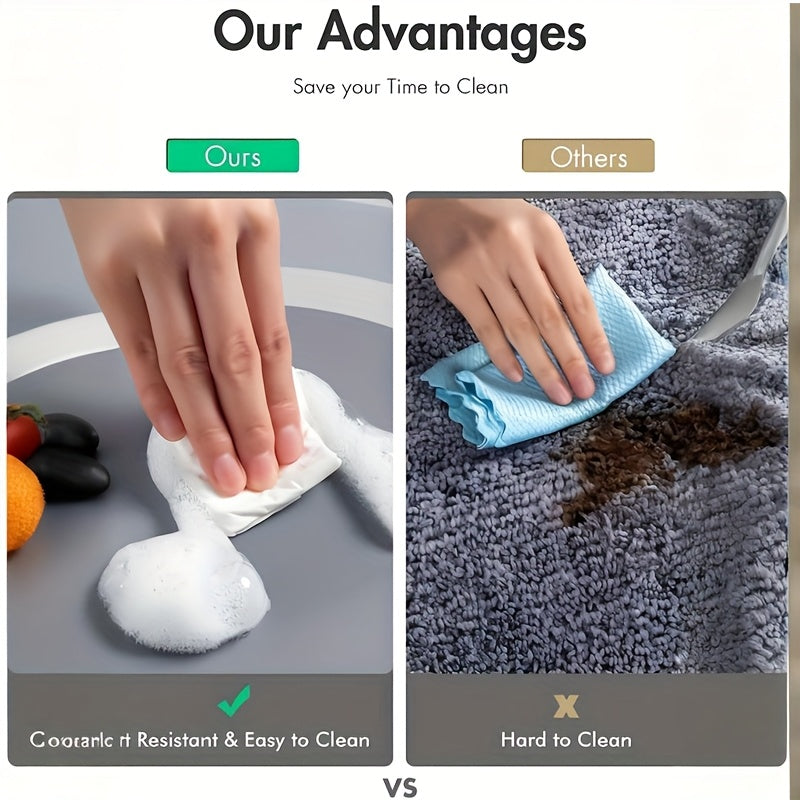 Diatomaceous Earth Bath Mat, Soft Quick-Drying Absorbent Bathroom Floor Rug with Anti-Slip Design in Two Sizes and Four Color Options