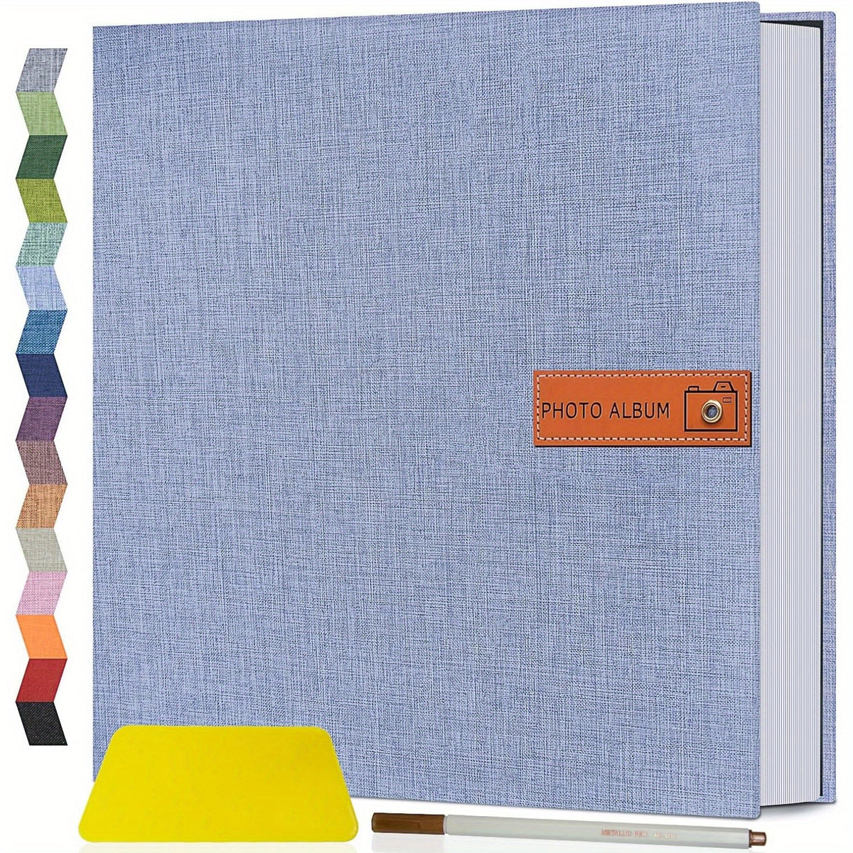 1pc Large Photo Album Self-Adhesive 4X6 5X7 8X10 Scrapbook Album Picture Book, Gifts for Mom, Family Baby And Wedding, with Metal Pen And Plastic Board Photo Album Book Valentine'S Day Gifts Mother'S Day Gift