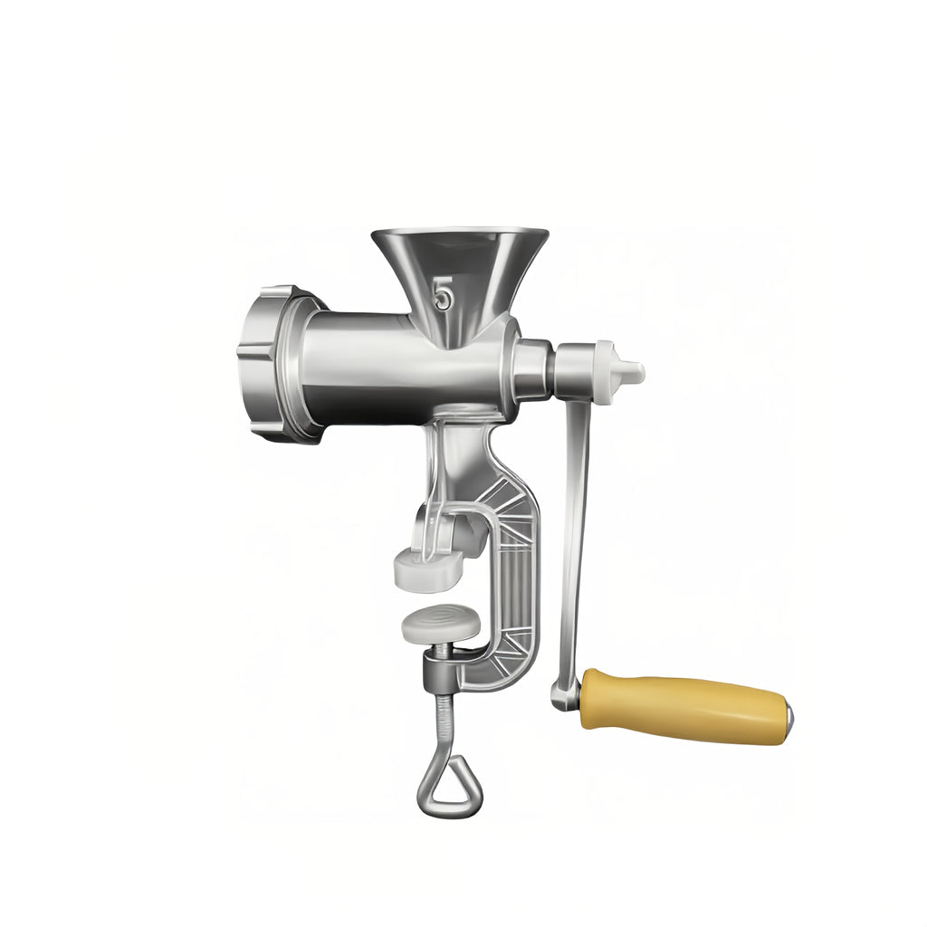 2026 Upgraded Manual Meat Grinder with Table Clamp- Heavy-Duty Stainless Steel Hand-Cranked Food Processor, No Electricity Required, for Grinding Meat, Vegetables, and Spices