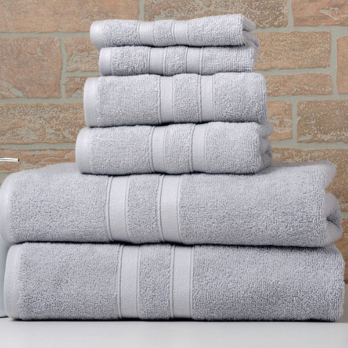6 Piece Egyptian Cotton Towel Set . The set is made of 100 Egyptian cotton known for its softness, absorbency, and durability. These towels make an ideal complement to any bathroom whether you use it to pamper yourself or reserve it for special guests. Th