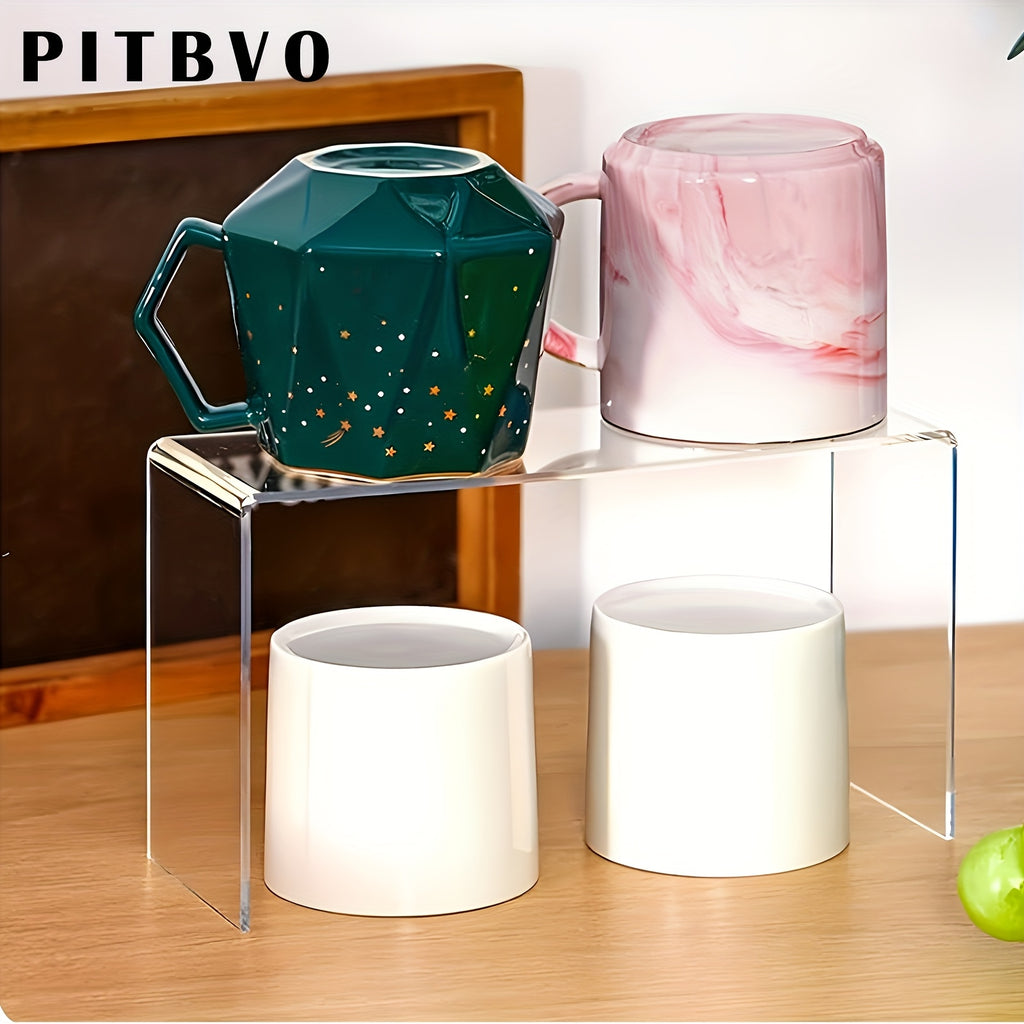 10/20pcs of PITBVO Acrylic Display Risers in Various Sizes, Transparent Acrylic Stands for Showcasing Funko Pop Figures, Cupcakes, Jewelry, Perfumes, And More (Large Size)