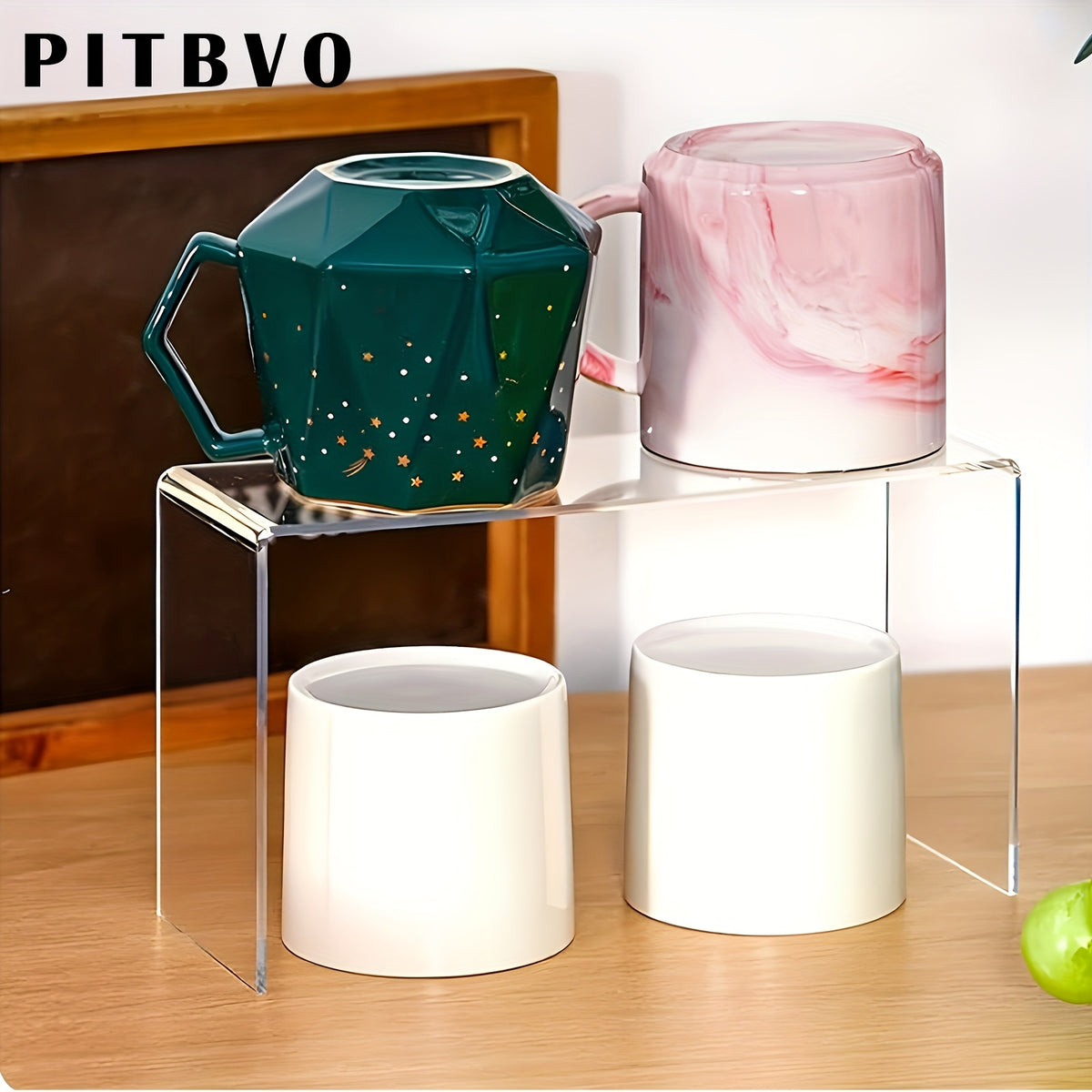 10/20pcs of PITBVO Acrylic Display Risers in Various Sizes, Transparent Acrylic Stands for Showcasing Funko Pop Figures, Cupcakes, Jewelry, Perfumes, And More (Large Size)