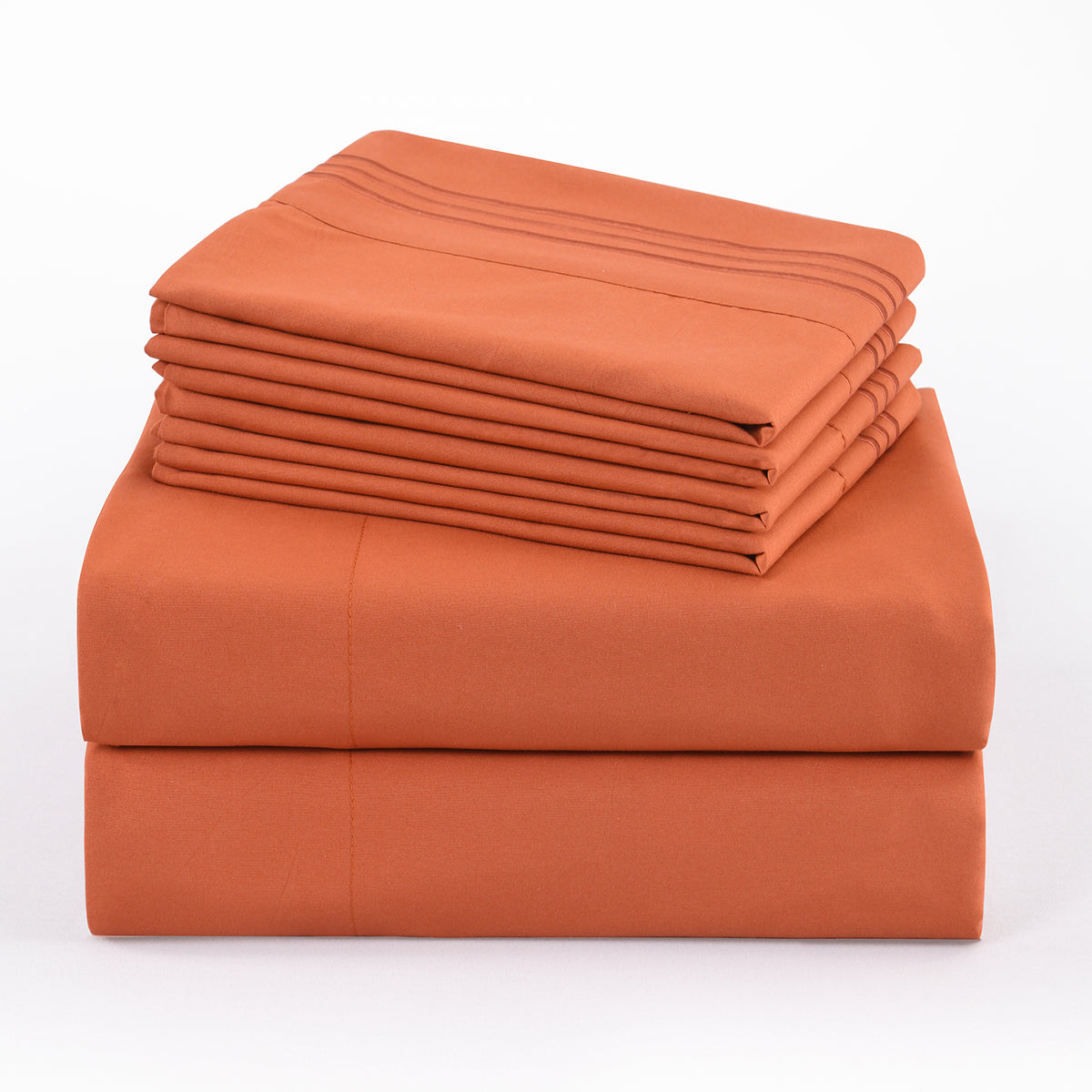 100 GSM Microfiber Sheet Set with Pillowcases, Soft Breathable Solid Color Bedding, Machine Washable Twin Full Queen King Bedroom Essentials