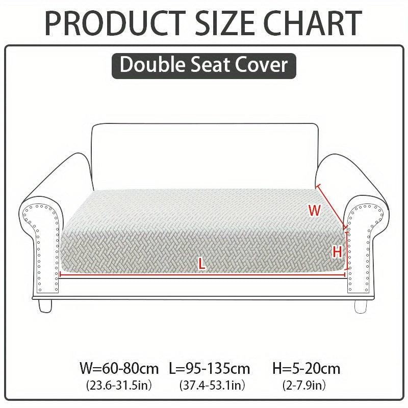 1pc of Wear-Resistant And Non-Slip Sofa Cover, Elastic Stretch L-Shaped Furniture Protector, Suitable for 3/2/1/4 Seat And Sectional Sofas, Made of Polyester Jacquard Fabric, Machine Washable, Ideal for Living Room, Bedroom