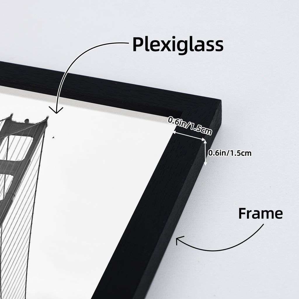 24 Pcs Picture Frame, Made of Sturdy Frame for 4x6in or 5x7in or 8x10in, Wall and Tabletop Display Thin Border Photo Frames for Home Decor, Black