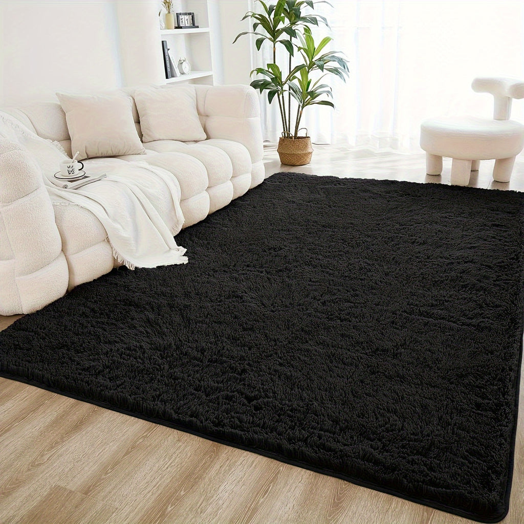 Extra Large Shaggy Rug Suitable for Living Room & Bedroom - Soft with PVC Backing, Machine Washable Anti-Slip Floor Mat, Modern Fluffy Floor Suitable for Christmas, for Decor, Use, Large Rectangular