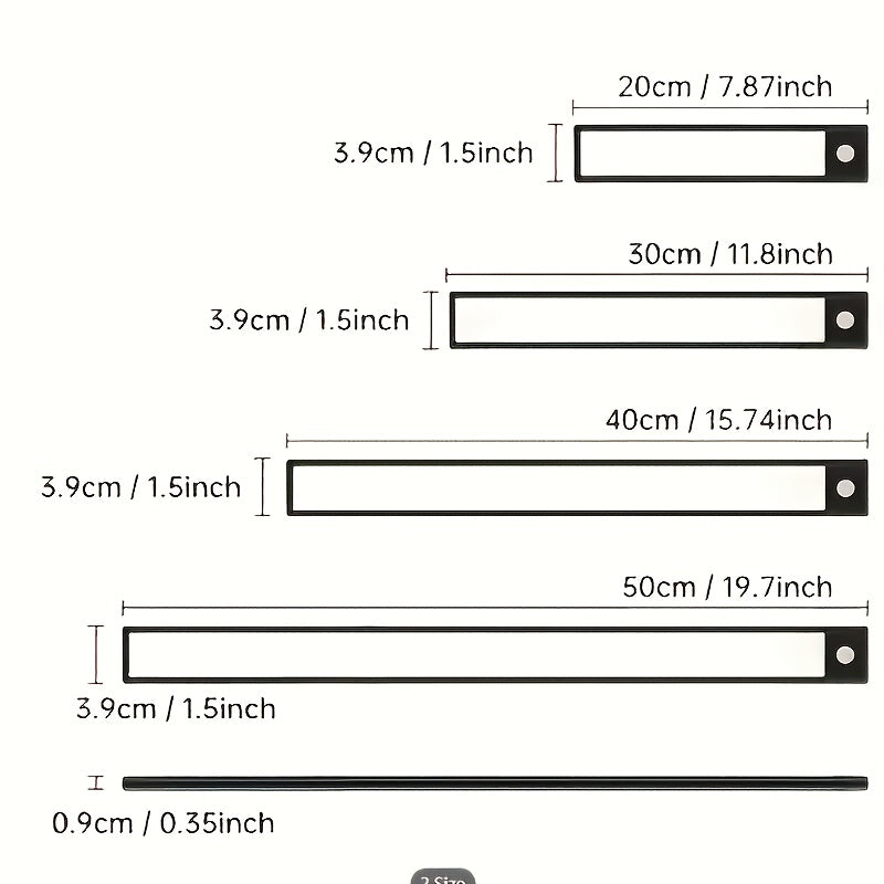 4/2/1pc LED Motion Sensor Under Cabinet Lights, 3 Color Temperatures Wireless USB Rechargeable Night Light, Indoor Closet Lights, Stick-On Anywhere Magnetic Under-Counter Light Fixtures For Kitchen Cabinet Wardrobe Cupboard Stairs.