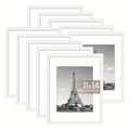 11x14 Picture Frames Set of 10 with Acrylic Covers, Display 8x10 Photos with Mat or 11x14 Without for Family Gallery Walls and Home Decor