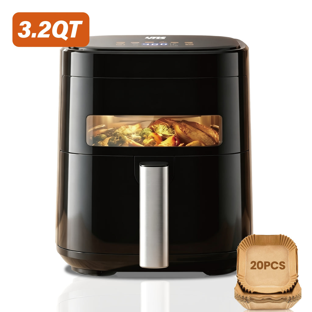 8.5QT/3.2QT Air Fryer, Upgraded Large Capacity Suitable For 5-6 People, Smart Touch Screen For Easy Operation With 8 Preset Functions, Non-stick Coating For Easy Cleaning, Kitchen Accessories, Toaster Oven, Deep Fryer, Air Fryers, Kitchen