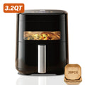 Digital Air Fryer with Touchscreen, Black 3.2QT or 8.5QT Basket Options with Non-Stick Coating for Chicken Fries and Everyday Home Meal Preparation