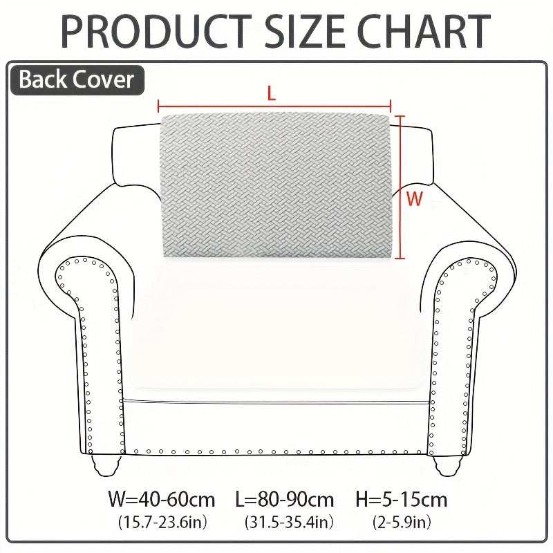 1pc of Wear-Resistant And Non-Slip Sofa Cover, Elastic Stretch L-Shaped Furniture Protector, Suitable for 3/2/1/4 Seat And Sectional Sofas, Made of Polyester Jacquard Fabric, Machine Washable, Ideal for Living Room, Bedroom