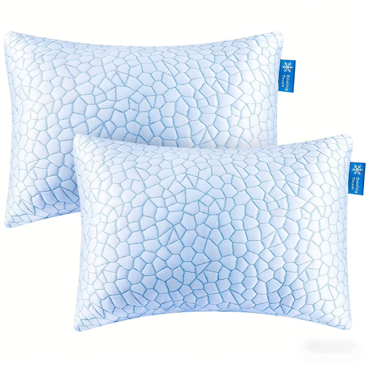 Pillows Set Of 2 - Hotel Luxury Bed Pillows for Sleeping 2 Pack, Supportive Breathable Down Alternative Gusseted Pillow for Side Stomach Or Back Sleepers