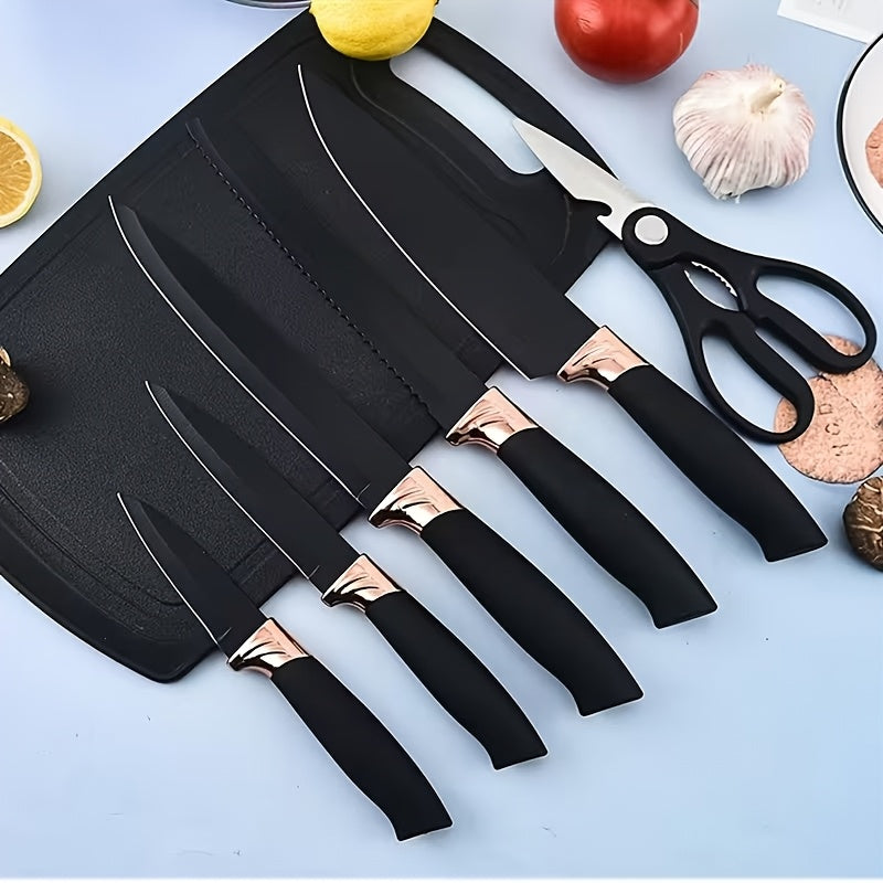 19pcs Non-Stick Silicone Cookware Set with Bamboo Storage Containers And Knives - Heat-Resistant Pots, Pans, Utensils - Kitchen Tools for Frying, Boiling - for Induction Stovetops And Ovens (Wooden Handle)