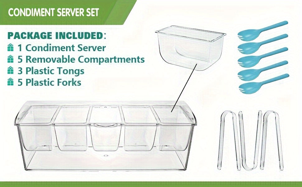 D 1 Set of Chilled Seasoning Plates