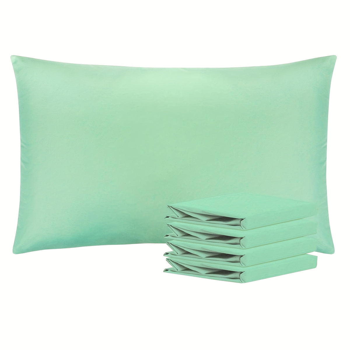 4 Pack 20x30 Brushed Microfiber Pillowcases | Envelope Closure, Soft, Wrinkle-Free, Fade-Resistant, Solid Color, Viscose Blend