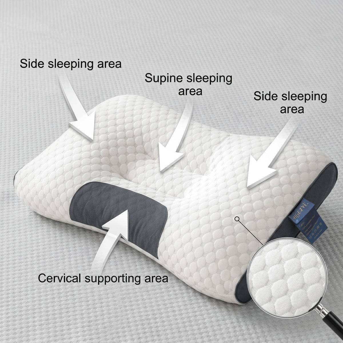 2pcs Neck Pillows, Made of Breathable Fabric That Prevents Sweatiness During Long-term Wear. Features a Removable Zippered Pillowcase, Ergonomically Designed to Fit the Neck for Comfortable Use. Effectively Relieves Shoulder and Neck Pressure