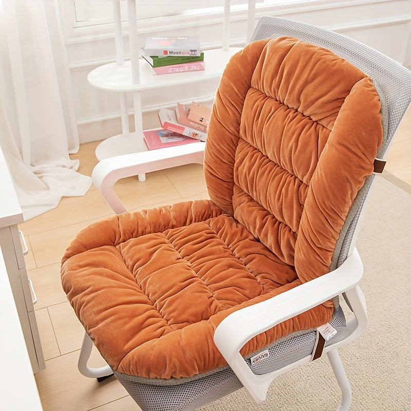 1pc, Thick And Comfortable Cushion, Office Chair Cushion, Lumbar Support And Backrest Cushion for Prolonged Sitting, Multiple Colors Available. Suitable for Daily Use In Offices, Homes, And Living Rooms, A Must-have for Home Decoration