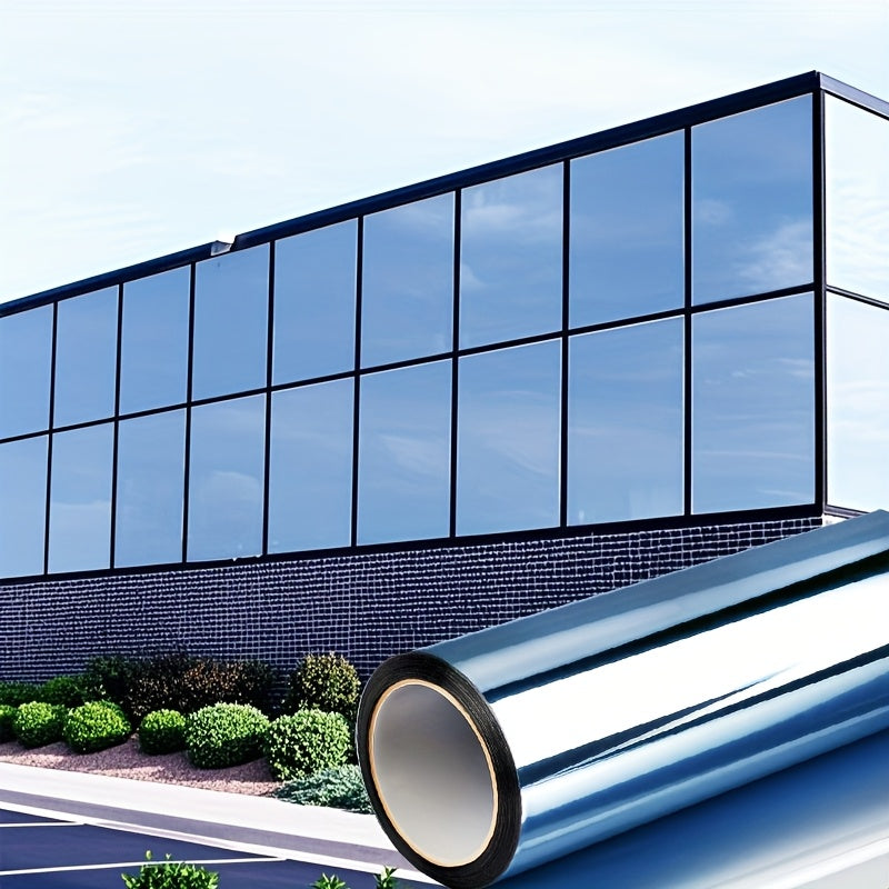 20, 47x125, 98 Inch One-Way Privacy Insulation Sun Film - Static Cling Adhesive, One-Sided Mirror Surface, Thermal Insulation & Glare Reduction for Office Windows, Kitchen Balcony, Home Bedroom, Office Window Privacy | Modern Window Decor | Easy Installat