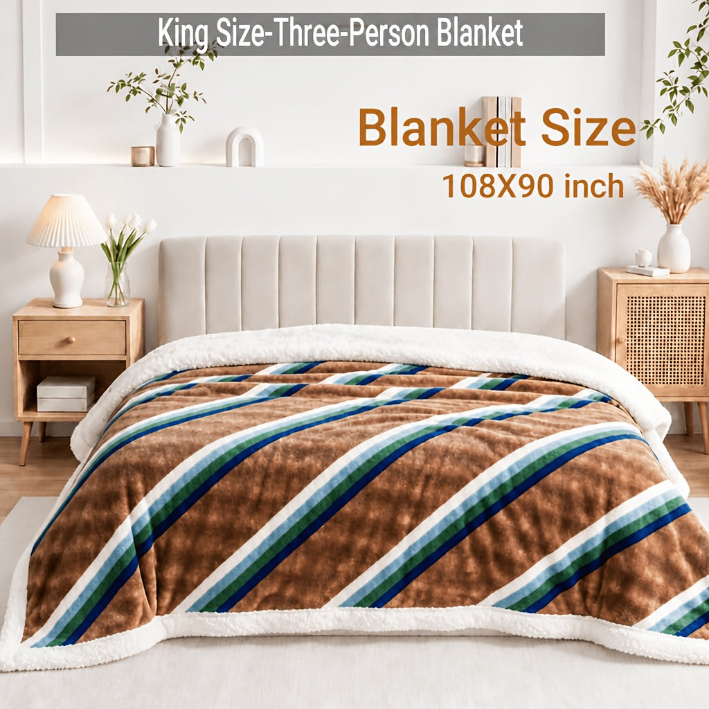 Heavyweight Bed Blanket, High Quality Luxury Fall Blankets, Machine Washable King Size Blanket, Gravity Blanket For Sofa Cover, Blanket For Sofa, Dormitory And Bedroom Cozy Bedding, Fall Room And Bedroom Decor, Halloween Gifts