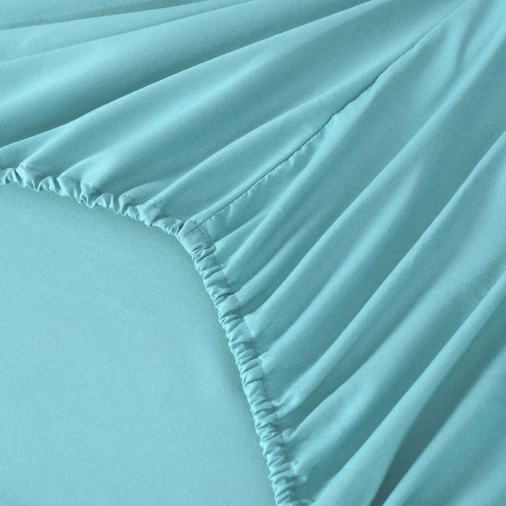 Hotel Grade 6 Piece Breathable Sheets Set 18" Deep Pockets - Easy Fit Twin Full Queen King Bed Sheets & Pillowcases, Microfiber, 100 GSM, All-Season Comfort, Machine Washable, Solid Color Bedding Accessories, Smooth Texture, Microfiber Fabric