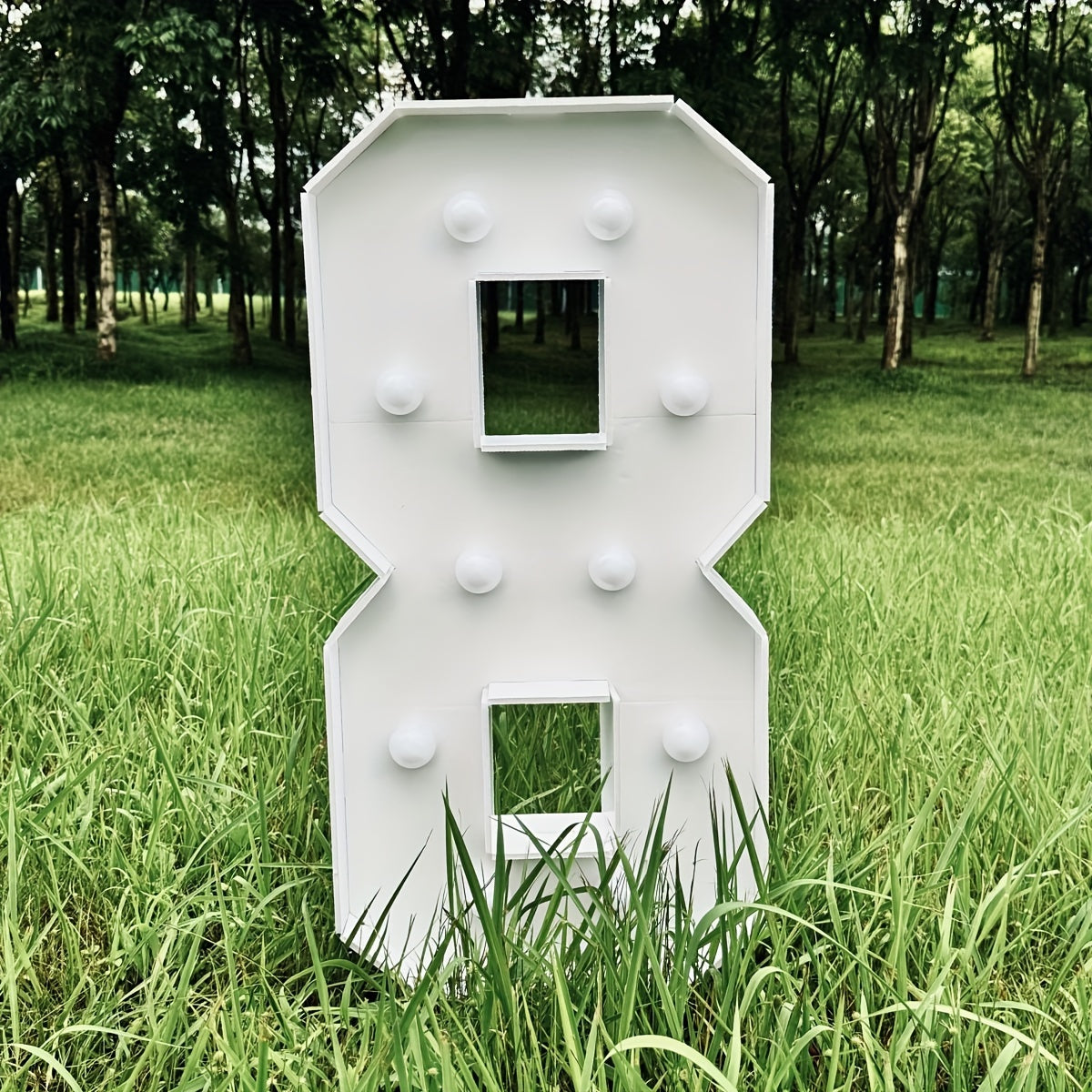 Warm White 3Ft/91.5Cm/36Inch Party Numbers - Birthday, Anniversary, Wedding Decorations, 3D KT Board 3Ft Tall Glowing Sign with Easy Snap Assembly (Battery Not Included)