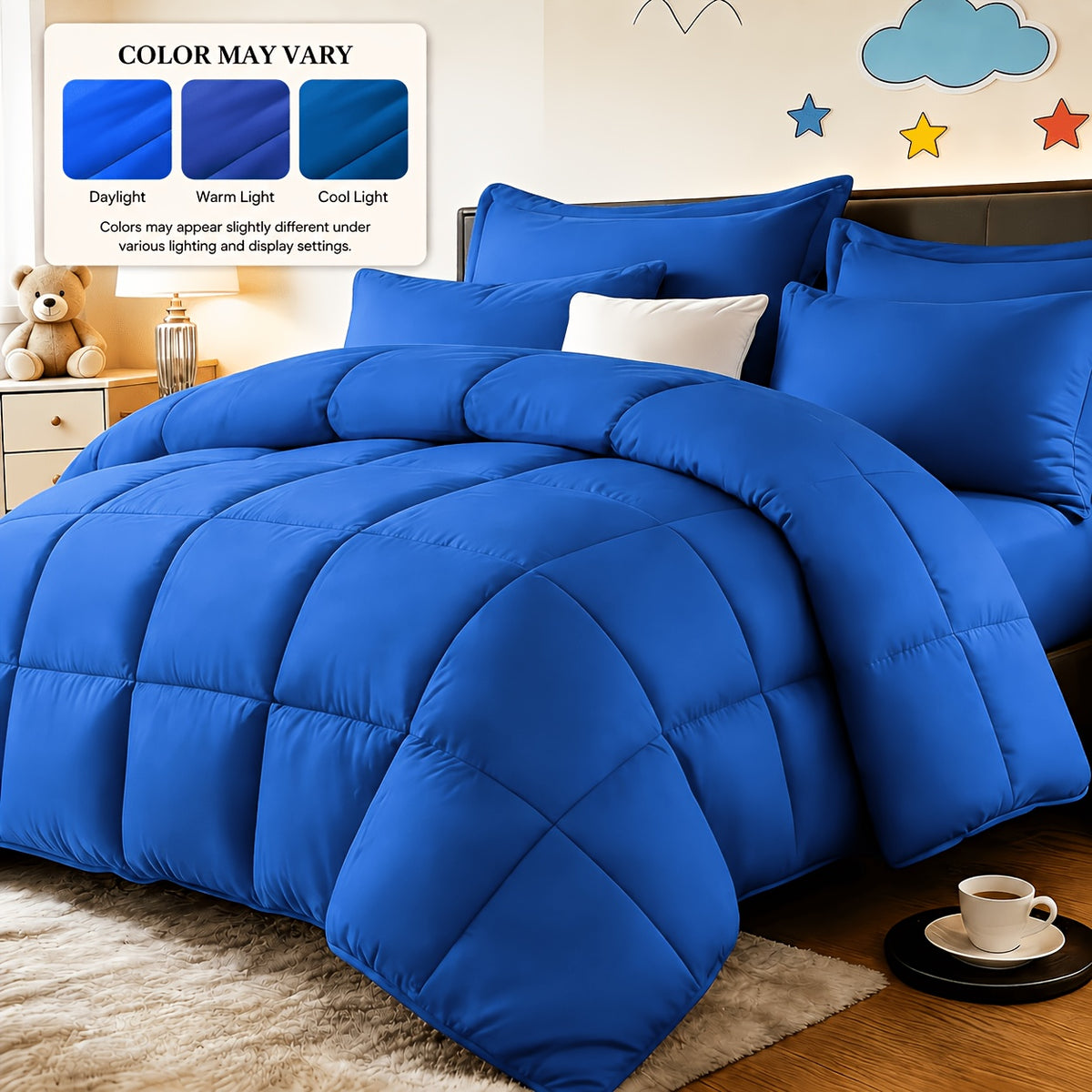 2/3pcs Red And Black bedding with All-Season Comforter, Available in Standard Double/King Double/Super King Sizes. Includes 1 Comforter And 1/2 Pillowcases, Suitable for Kids' Rooms, School Dormitories, Apartments