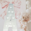 Marquee Letter Lights, 3-Foot Warm White KT Board Lighted Letters for Birthday Party Backdrops, Wedding Proposals and Anniversary Celebration Decor